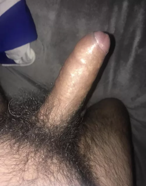Skin on my hairy Latino cock…..