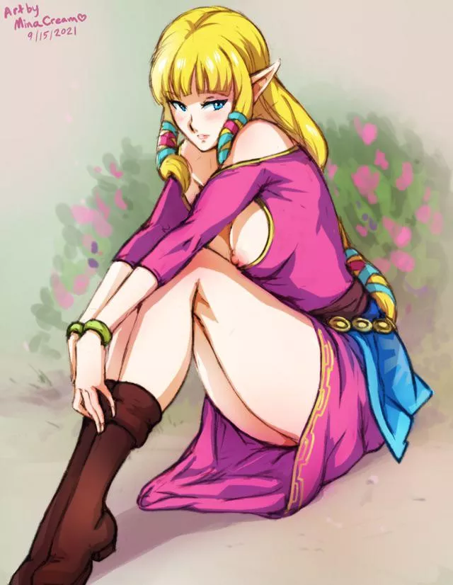 Skyward Sword Zelda nip slip (MinaCream)