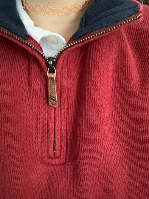 Sleepy bear loves orange so orange choker day 🥰🧡