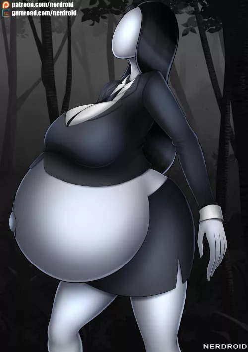 Slenderwoman pregnant - Art by me(NerDroid)