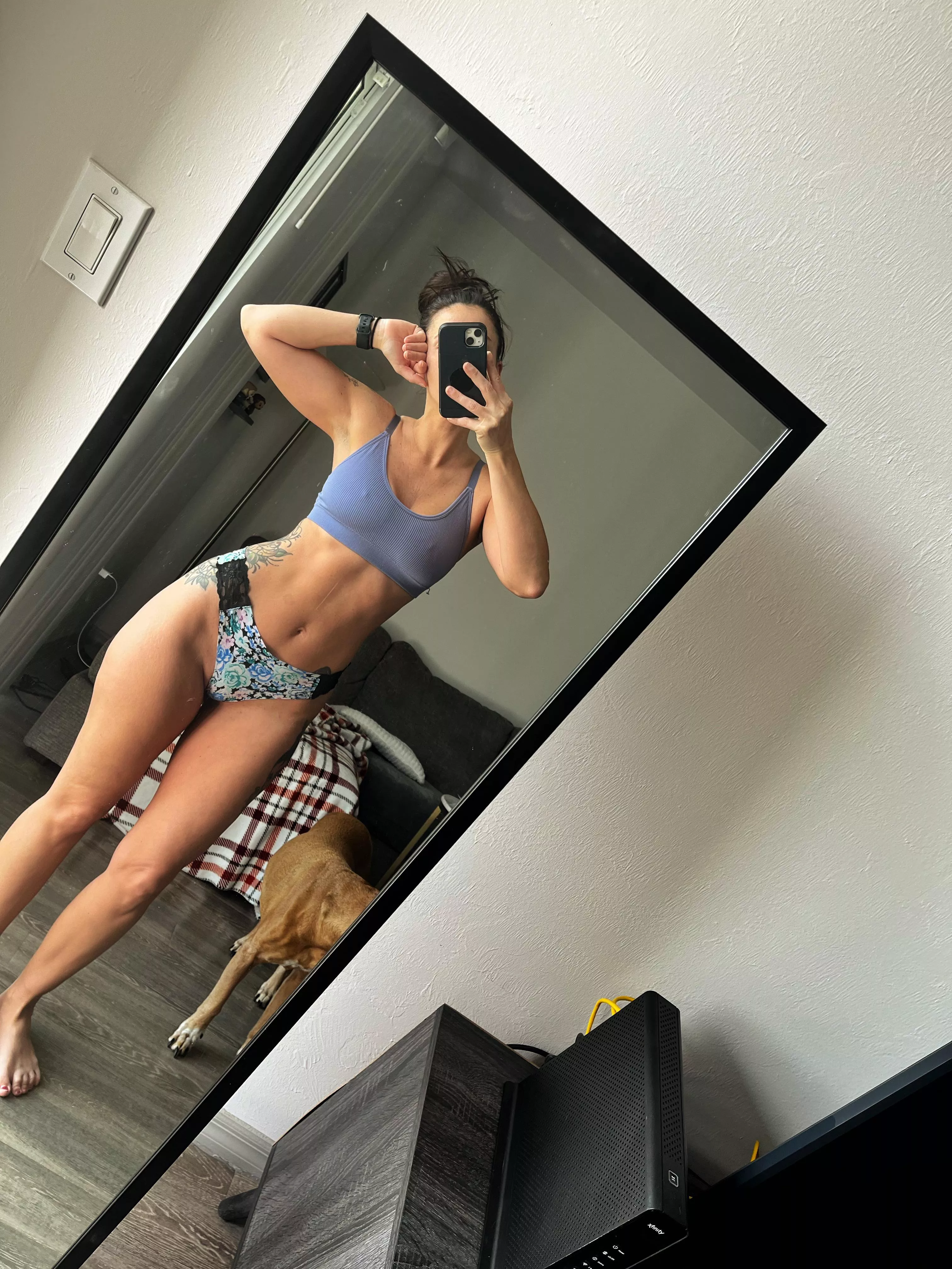 slept in today 😇 [f]