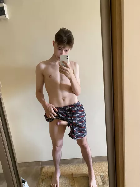 Slip them aside then give it a suck 😛💦