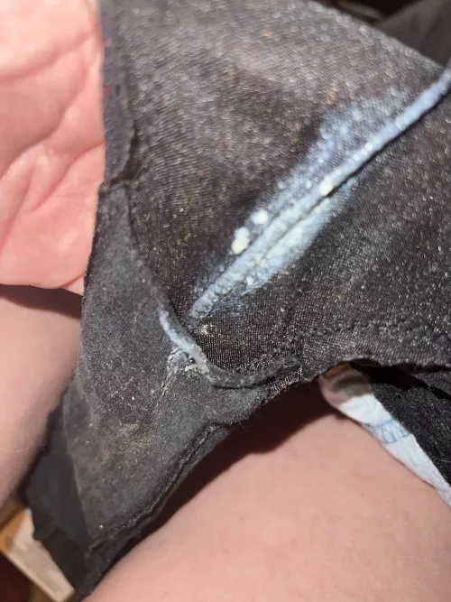 slipped out of my pussy lips in a perfect line, lol 🙈