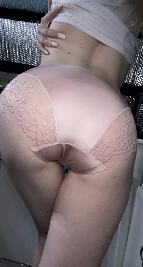 Slutty snack in satin