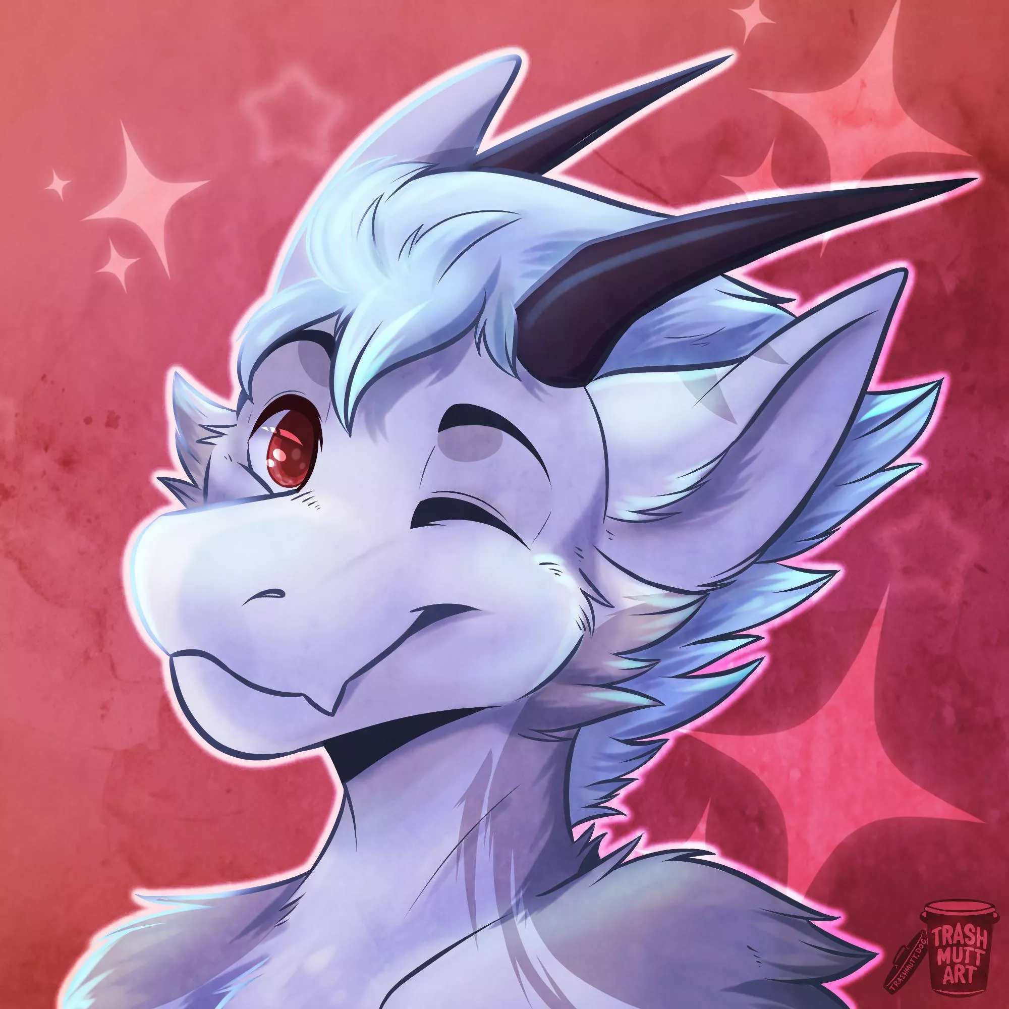 Smiling Dragon ✨ (art by me - TrashmuttArt on Twitter)