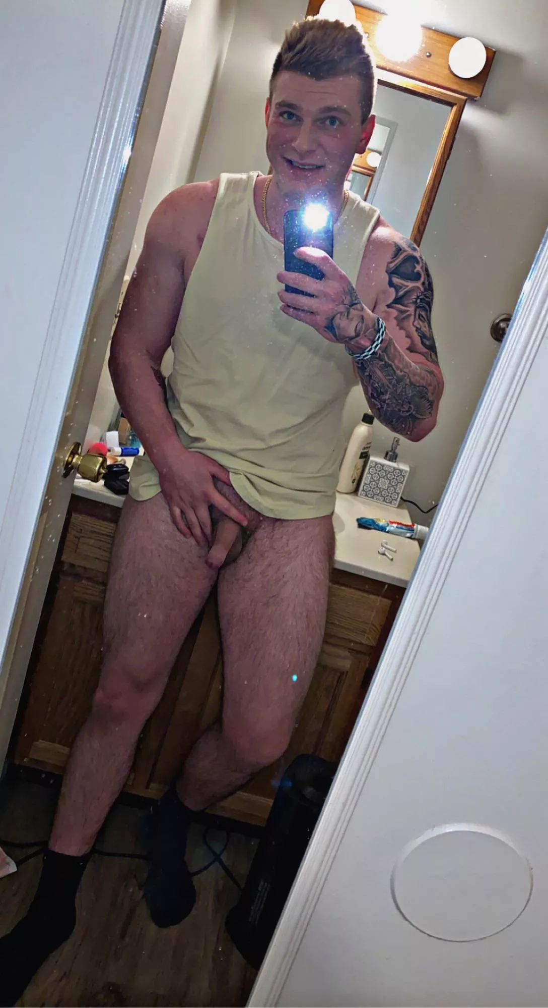 Smiling in hopes someone gets me nice and hard 😏