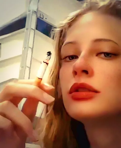 Smoke break in the storage room