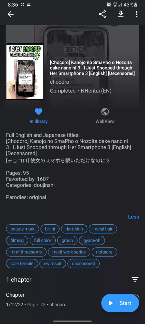 Snooping through her smartphone! The update got me so fuckd up.... still came tho....