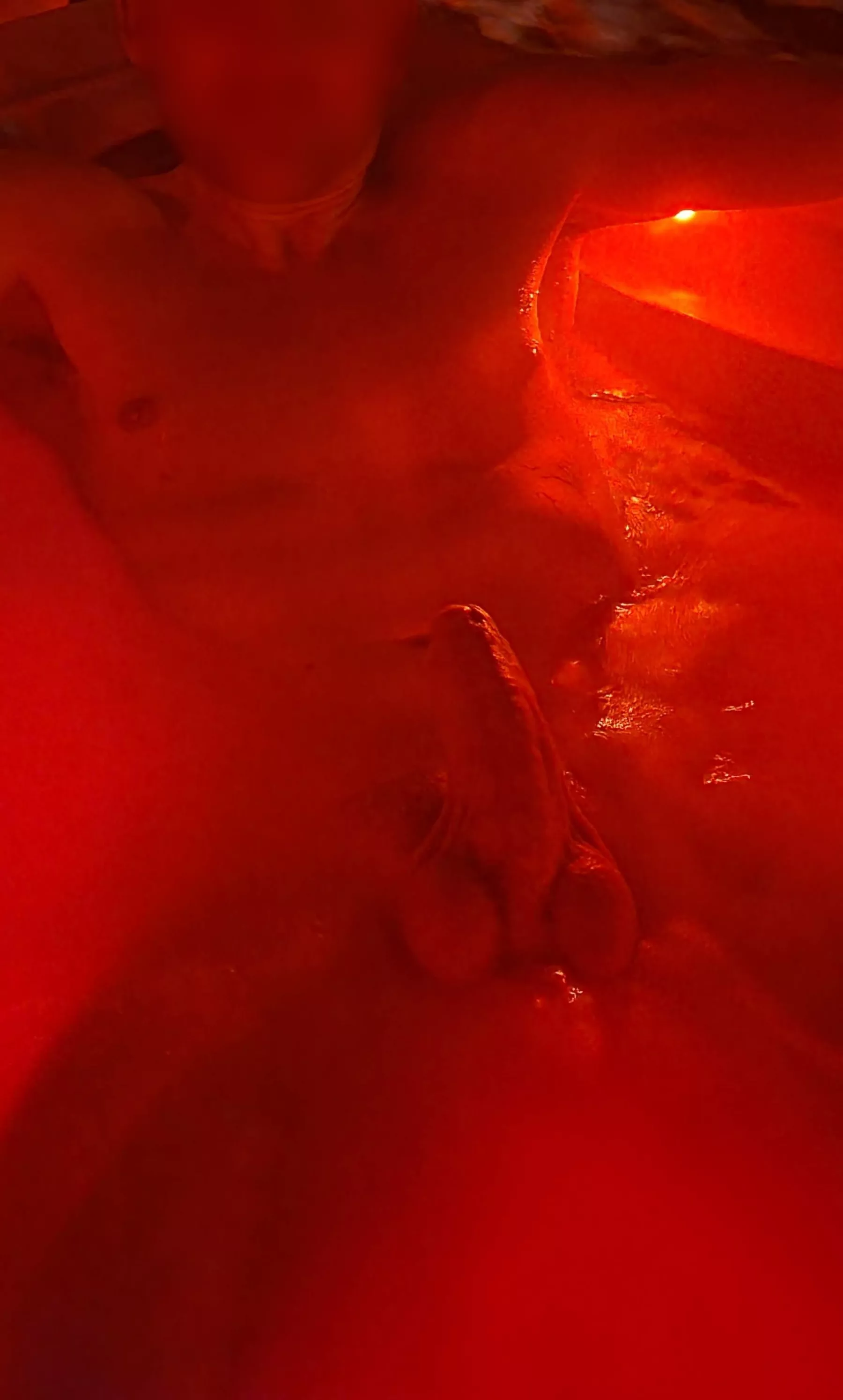 So full, they're acting like buoys in the hot tub!