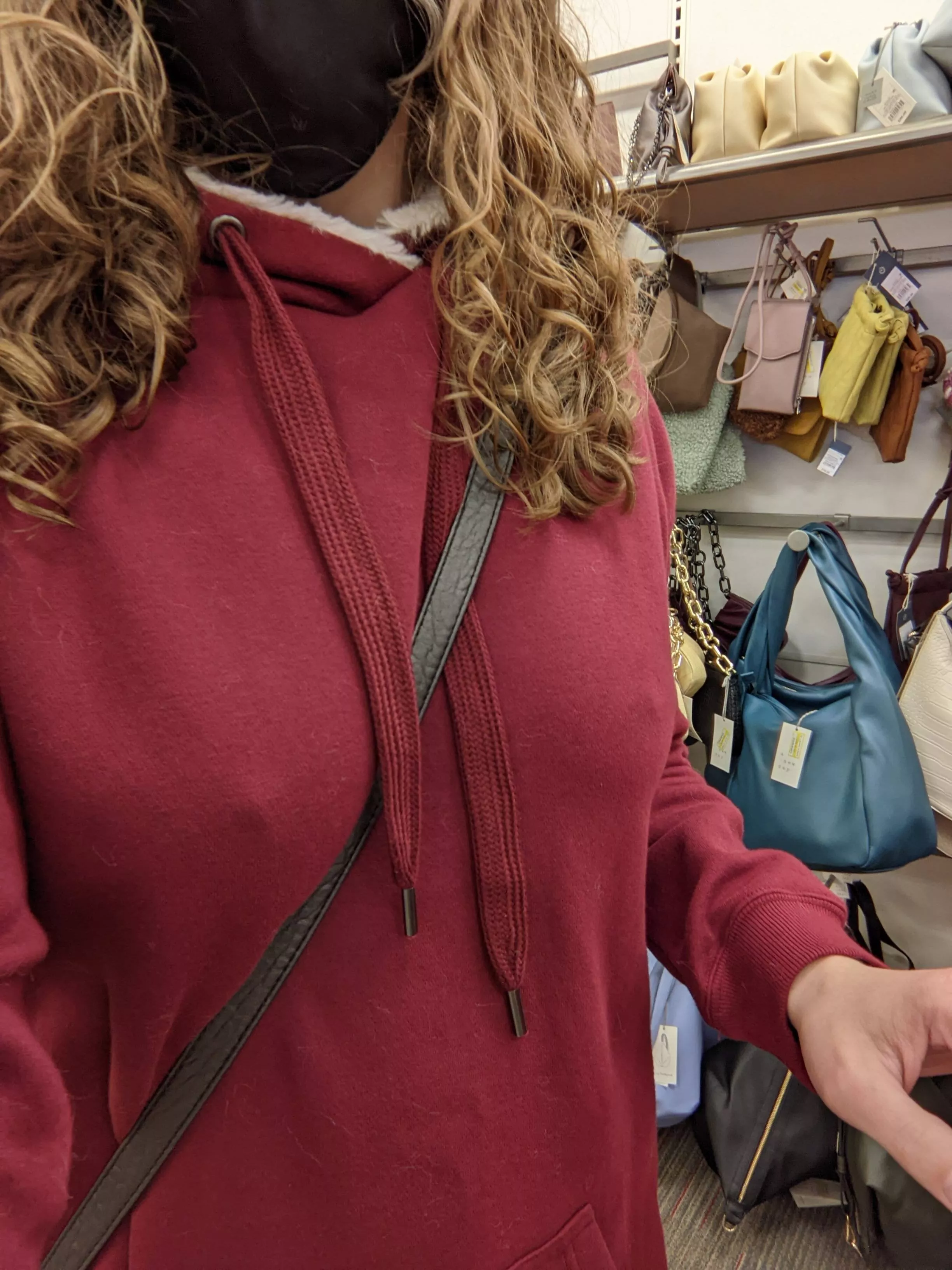 So hard that they're showing through my shirt and hoodie