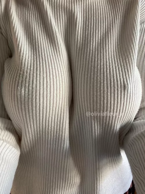 So hard they even poke through my jumper