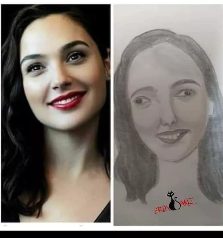 So, Lucie Wilde is a bad drawn version of Gal Gadot... So, Lucie Wilde is a bad drawn version of Gal Gadot...