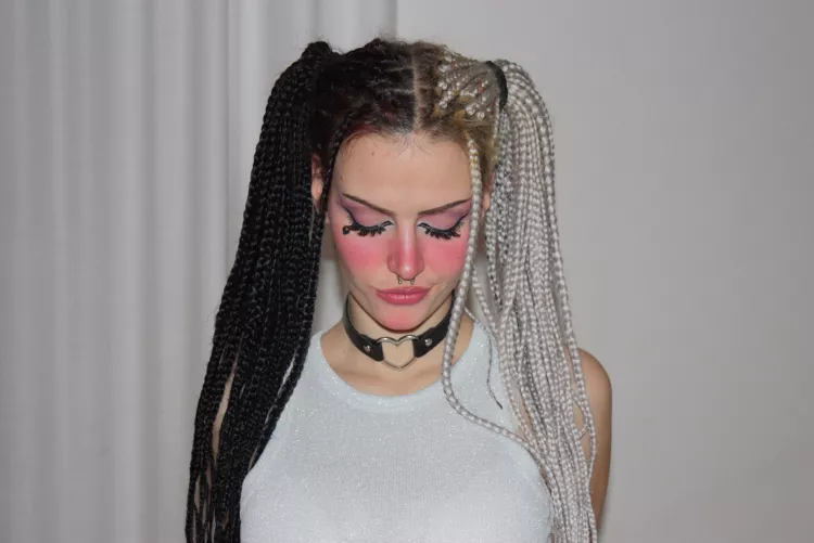 So pigtails suit me? And would you grab me by the throat or the tails?