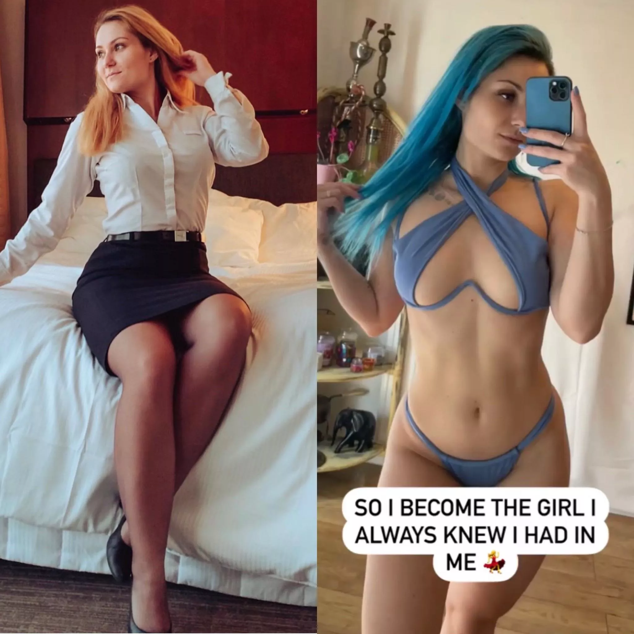 So, she became this girl… 🇬🇧