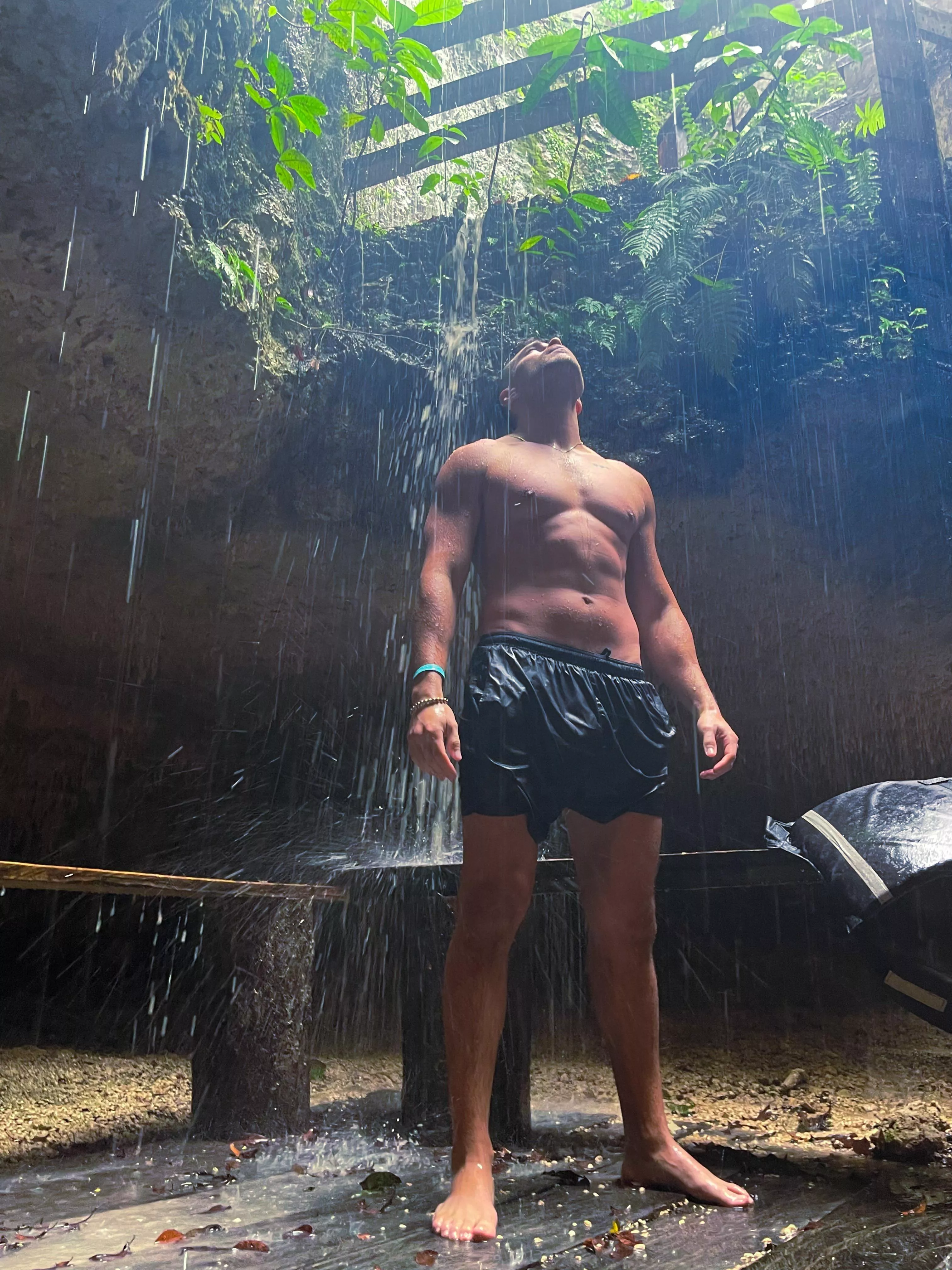 So today I cliff dove into a cave during a rainstorm in the jungle. 10/10 recommend.