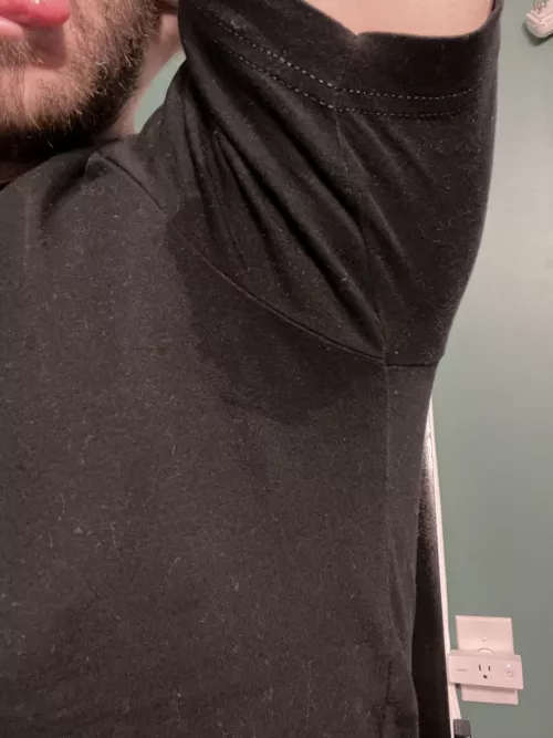 Soaked through a shirt, imagine the smell 😲