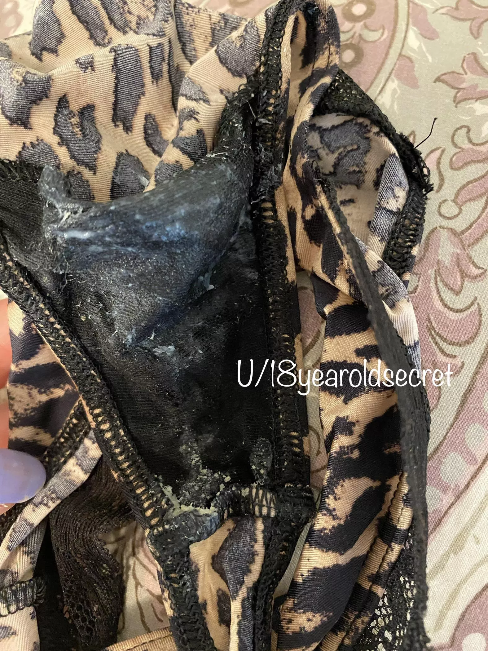 Soaked with my cum & cream after stuffing and playing in these ! 🥰💦 Soaked with my cum & cream after stuffing and playing in these ! 🥰💦