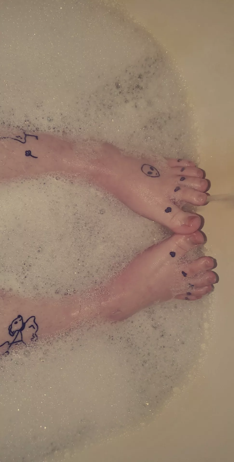 Soaking after a long day ❤️‍🔥