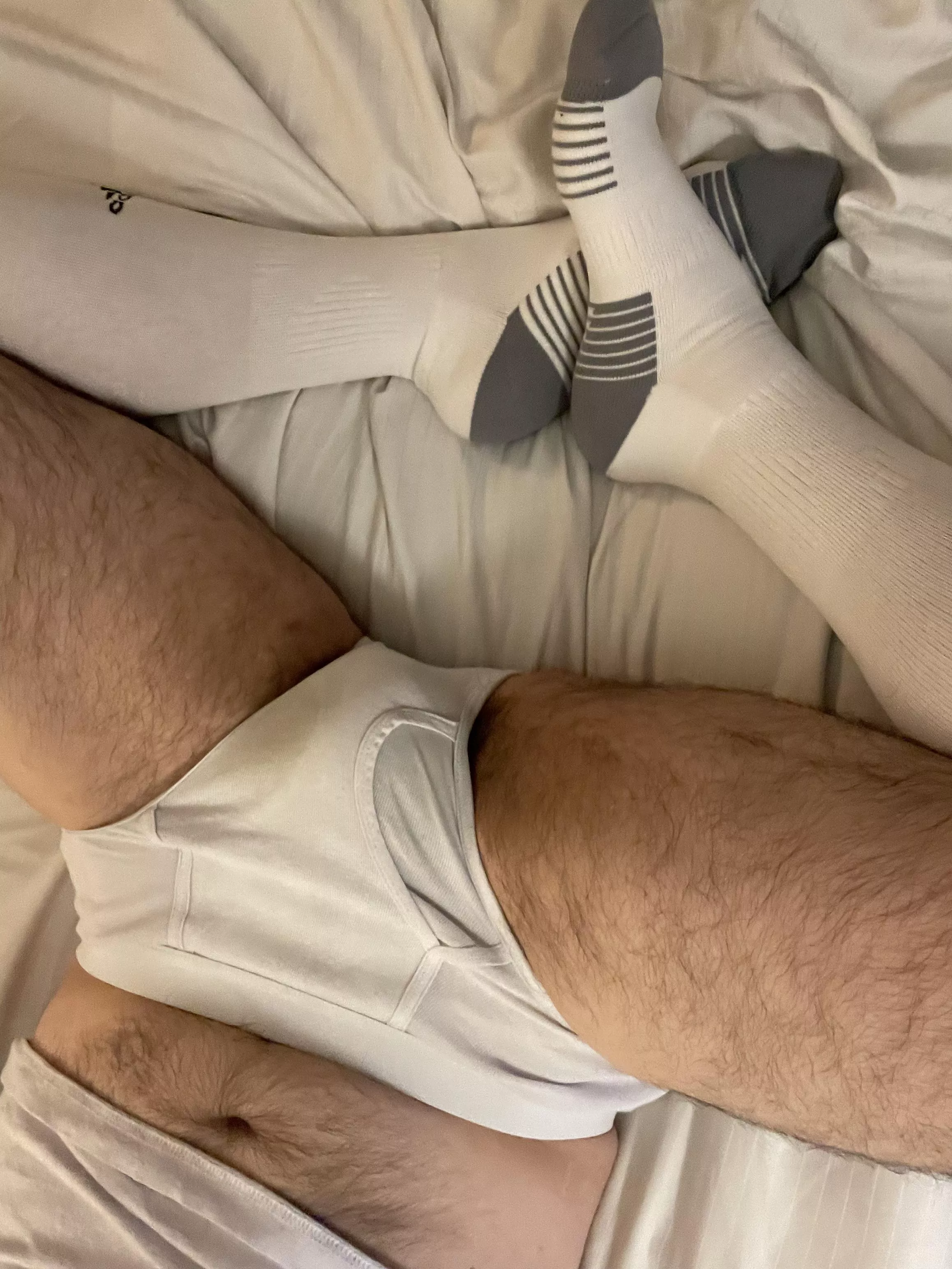 Socks all the way up
