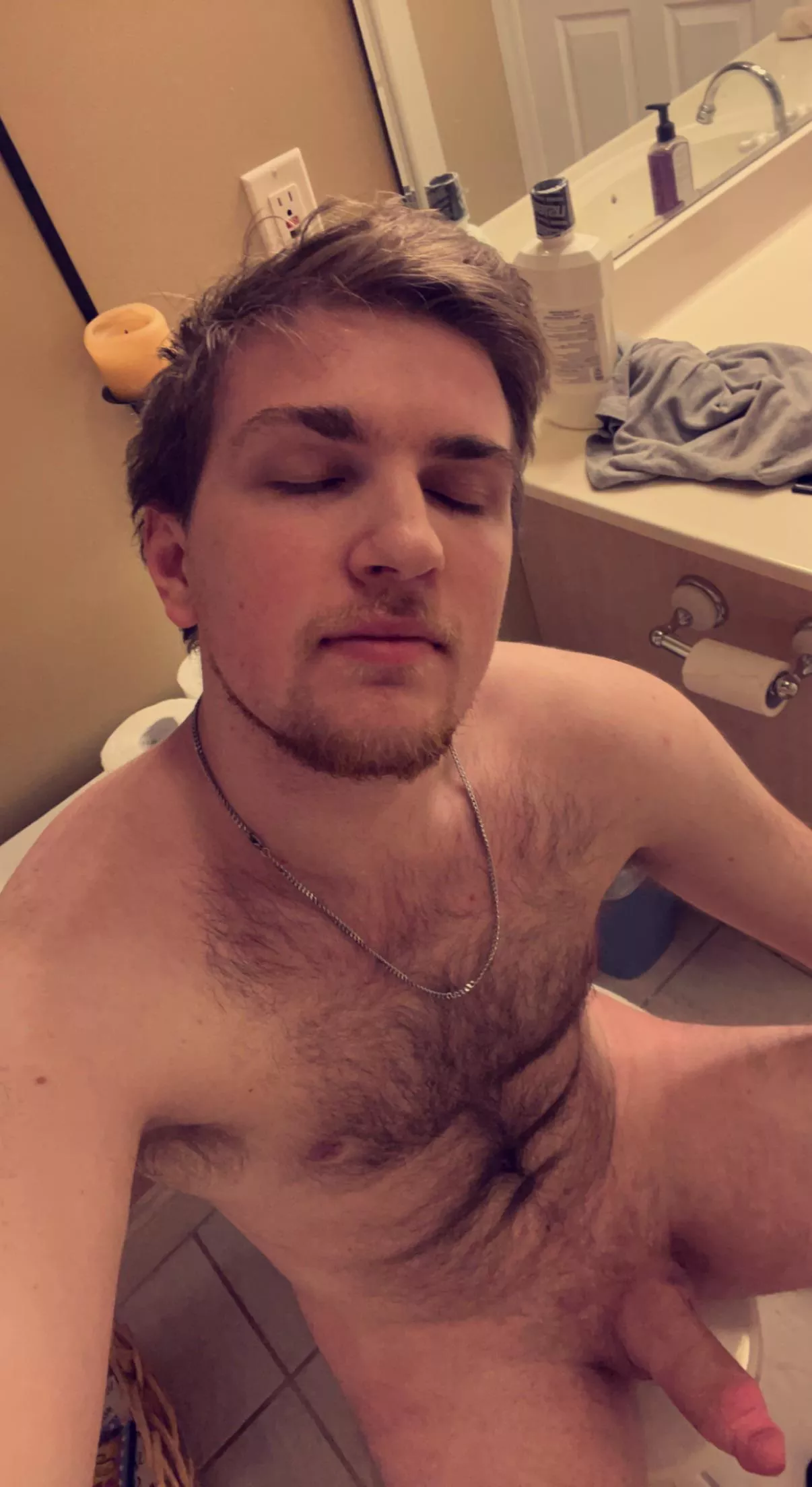 Soft dick hanging out preshower nothing more relaxing