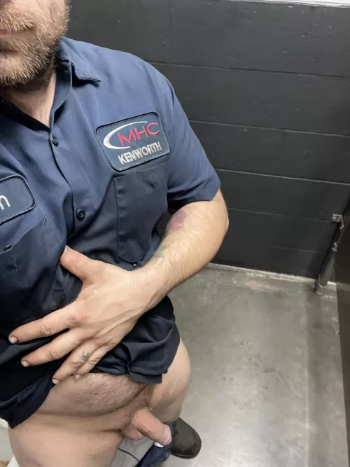 Softie hanging out before work