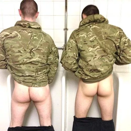 “Soldiers at the urinal” …