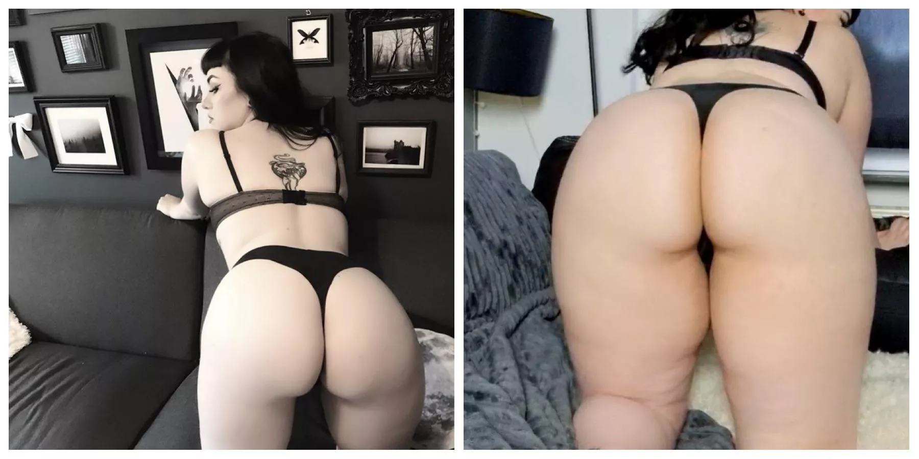 Some butt/thigh gains for you. My size a year ago vs now 🍑