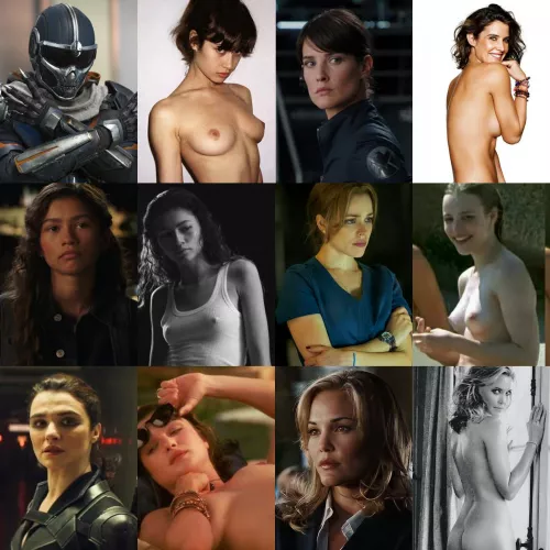 Some fine ladies of the MCU - Part 3 (On/Off) [From Left to Right: Olga Kurylenko, Cobie Smulders, Zendaya, Rachel McAdams, Rachel Weisz, Leslie Bibb]