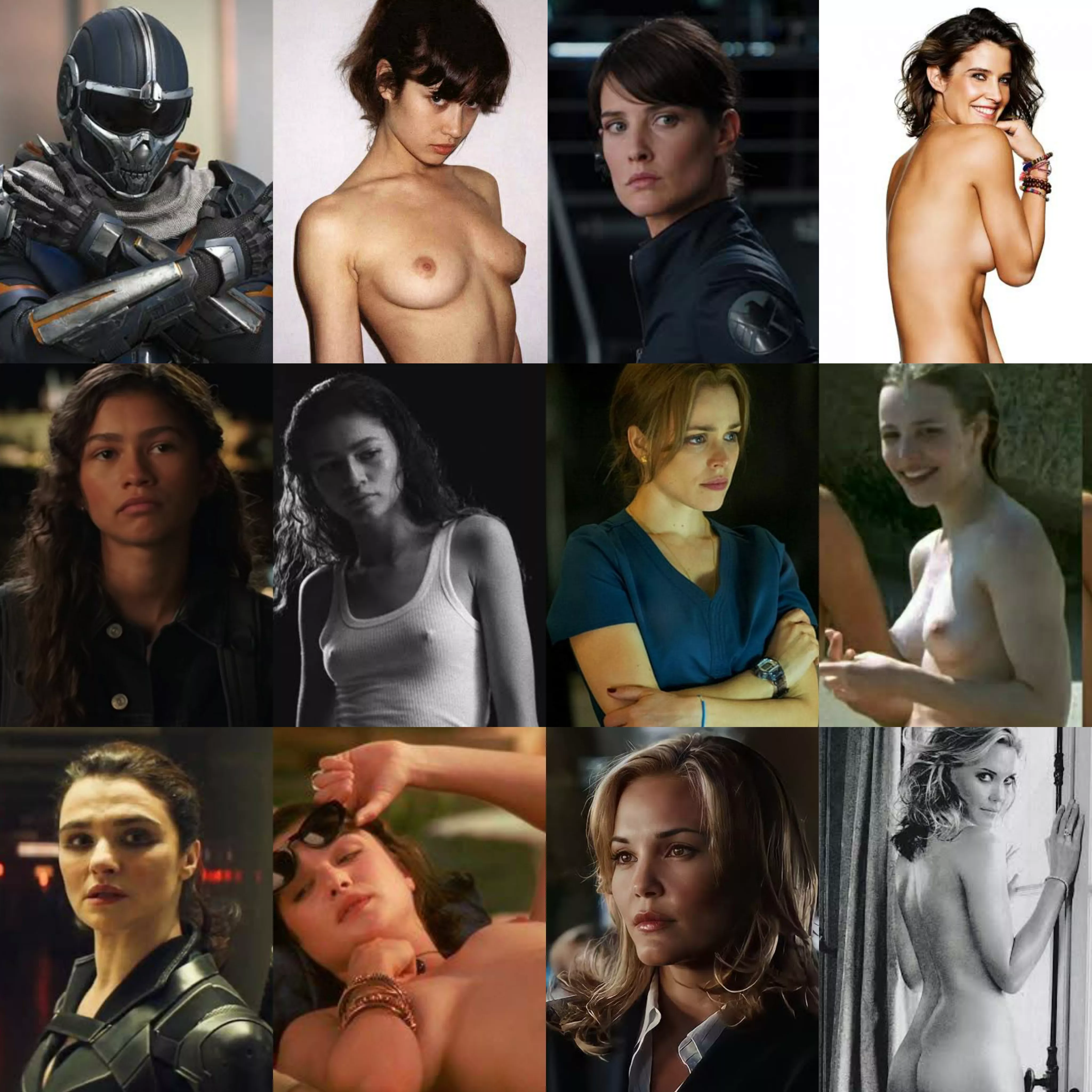 Some fine ladies of the MCU - Part 3 (On/Off) [From Left to Right: Olga Kurylenko, Cobie Smulders, Zendaya, Rachel McAdams, Rachel Weisz, Leslie Bibb]