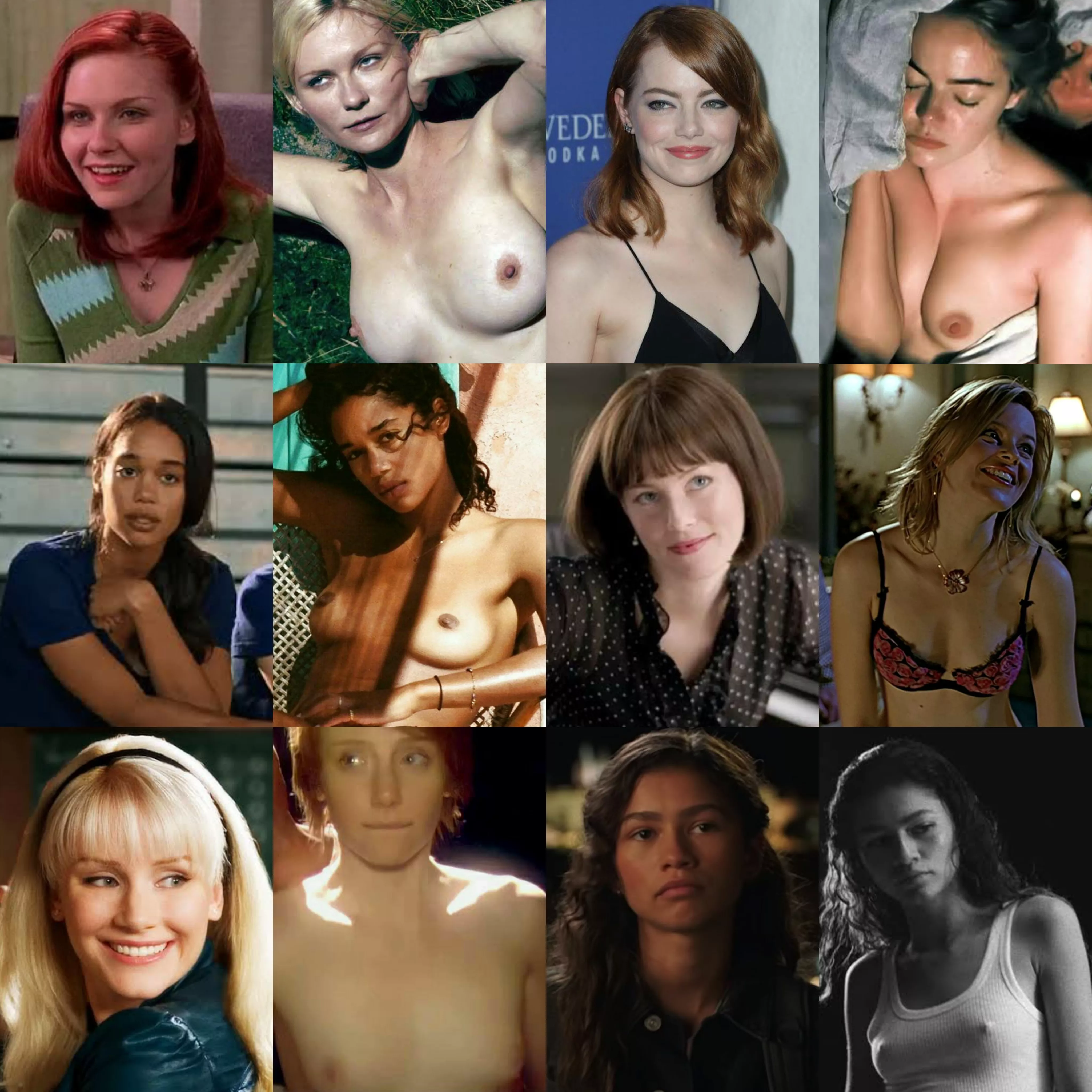 Some fine ladies of the Spider-Man franchises [From Left to Right - Kirsten Dunst, Emma Stone, Laura Harrier, Elizabeth Banks, Bryce Dallas Howard, Zendaya]