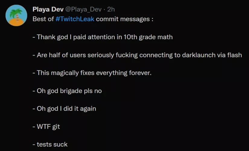 Some fun developer commentaries from the code leak