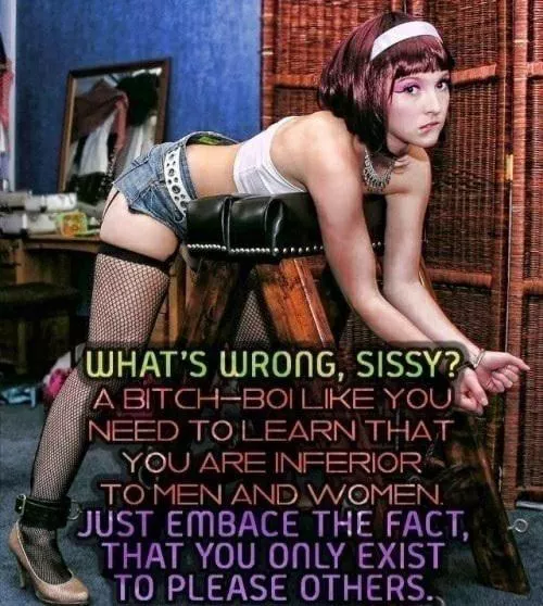 Some sissies need to learn their place Some sissies need to learn their place