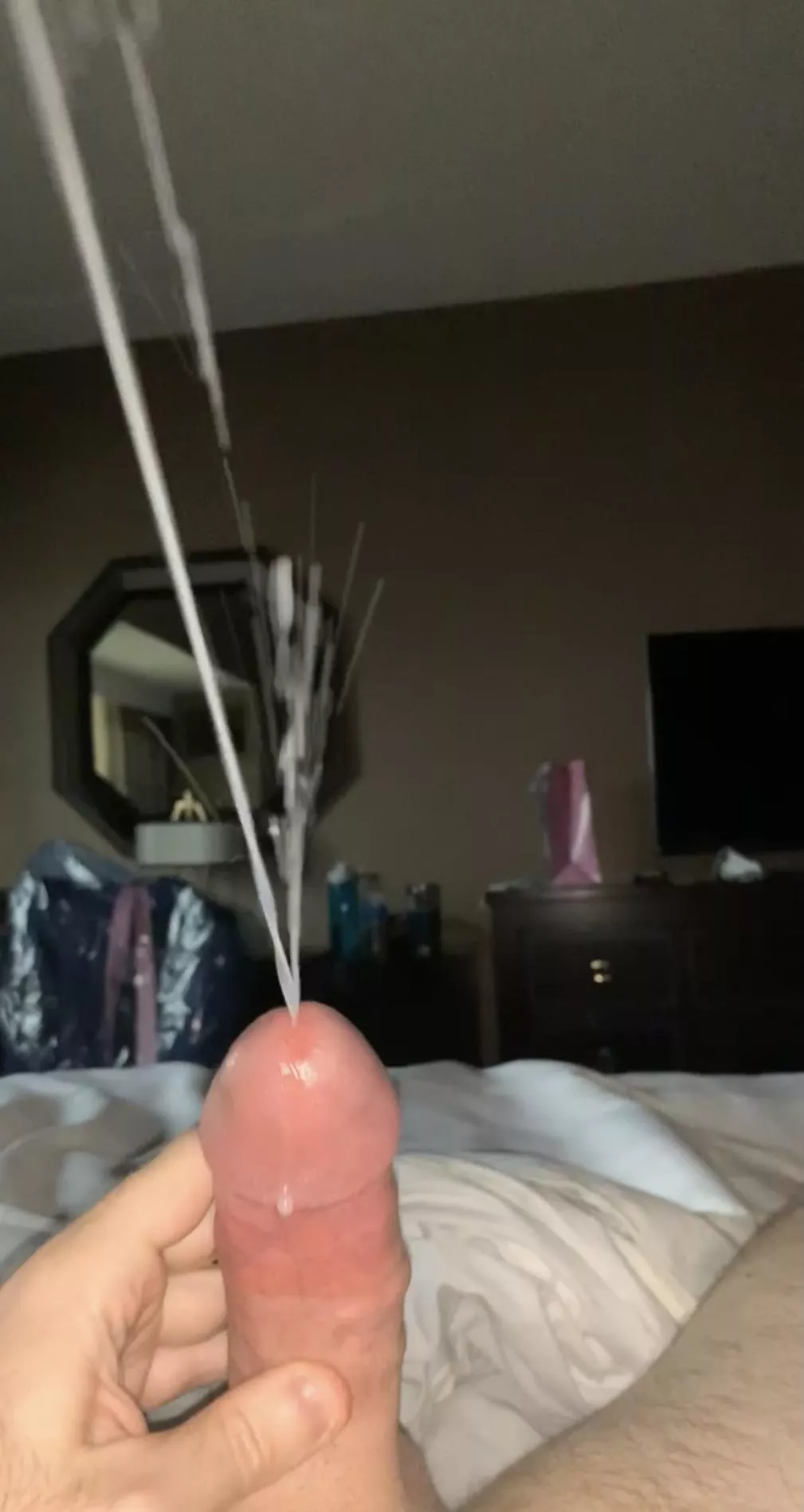 Someone has to cum clean up this mess I’m making