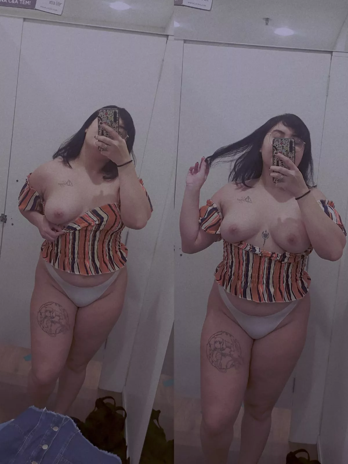 Someone here wanna fuck me in the changing room?🤭