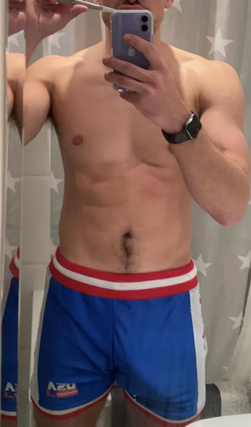 Something is hiding in these shorts😏