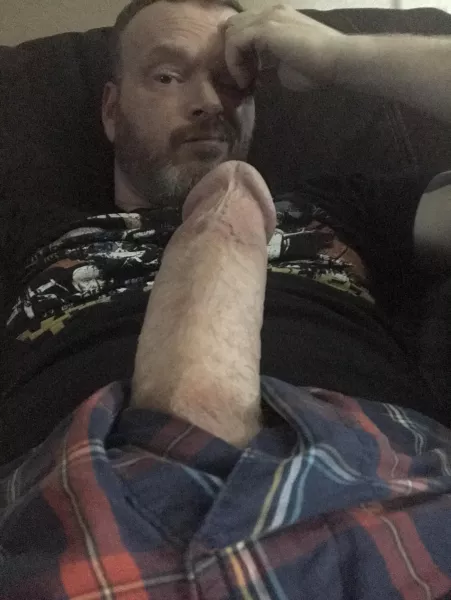 Sometimes he pops out to say hi while I watch TV.