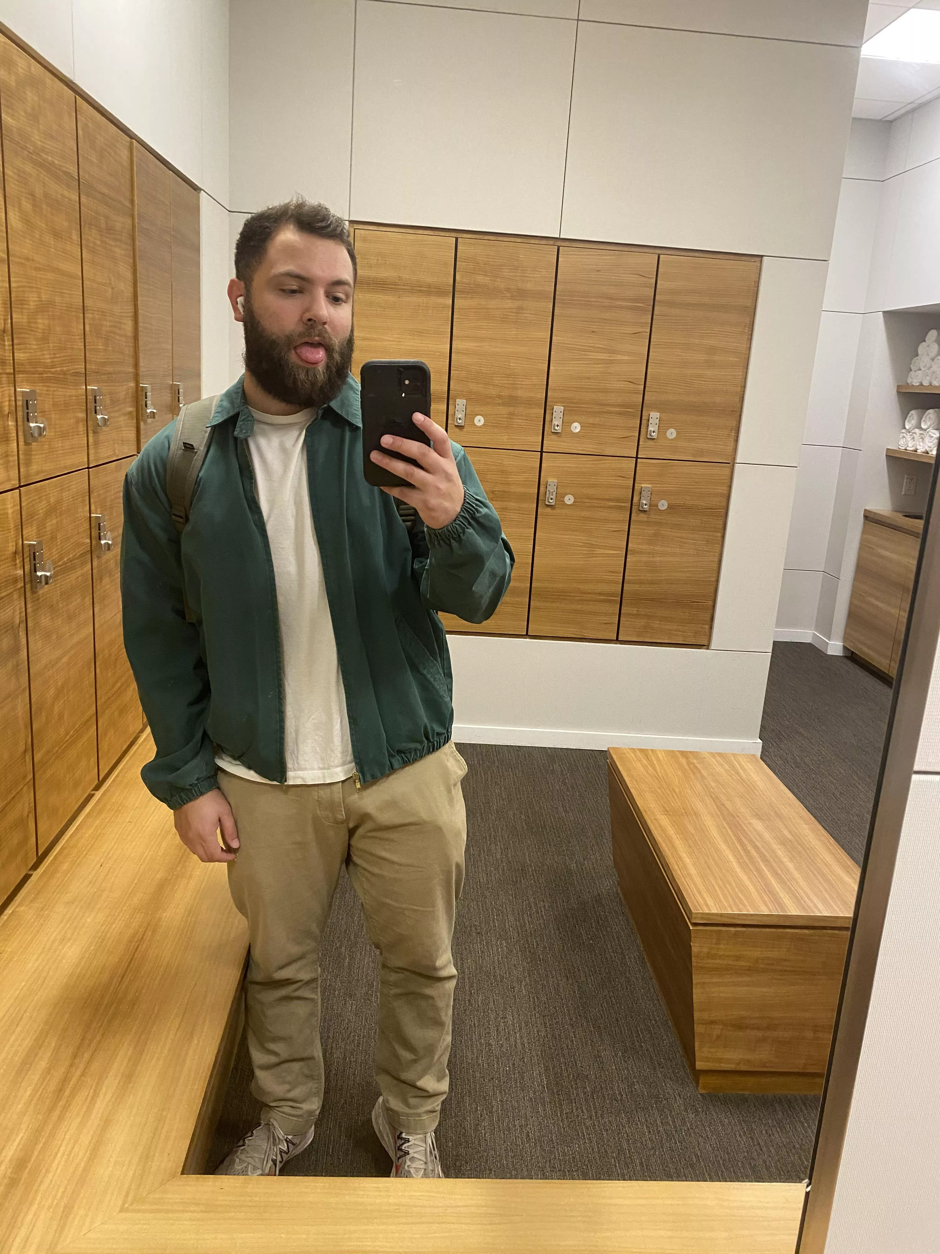 sometimes i am fully dressed in locker rooms