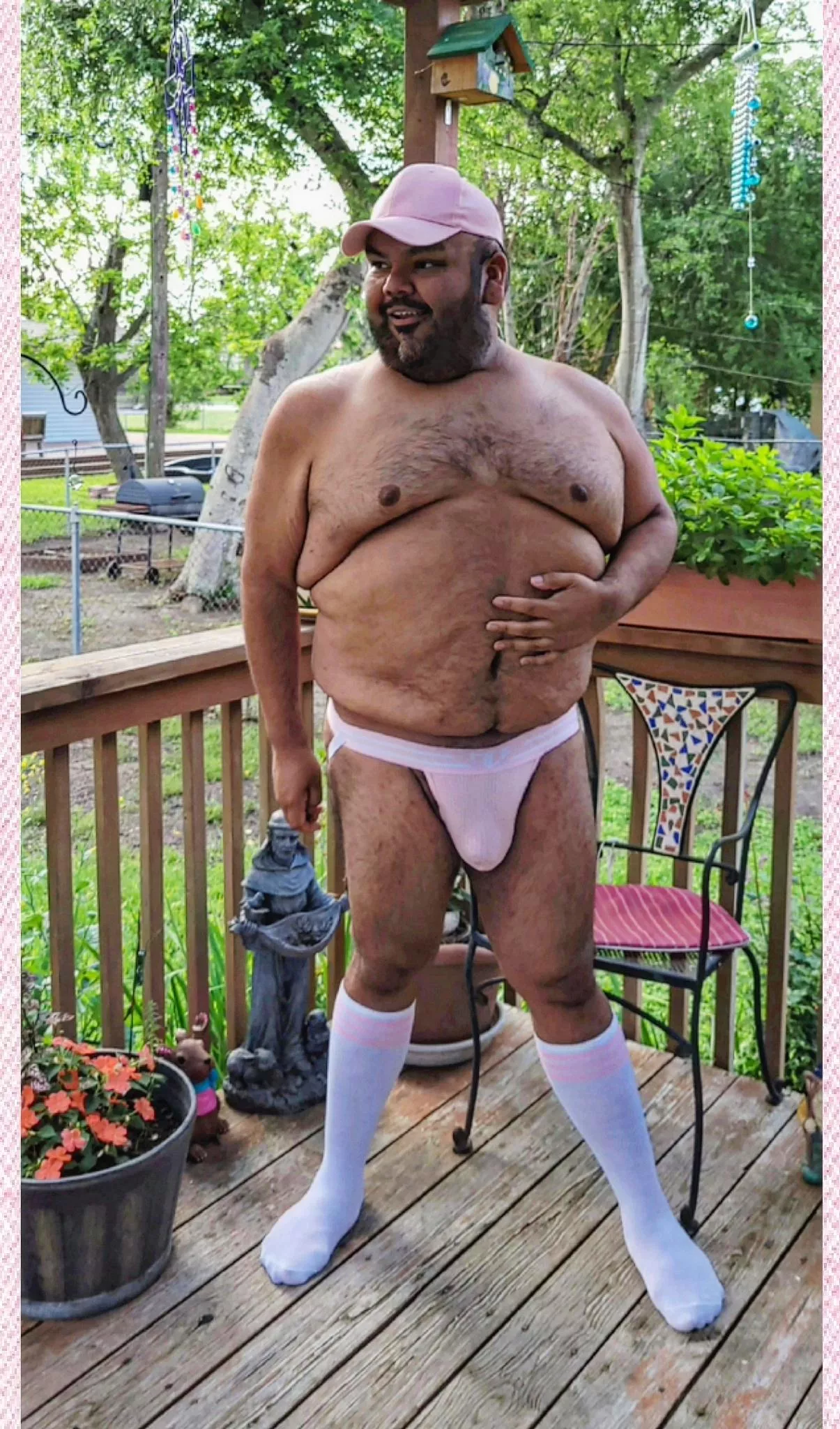 Sometimes you have to sport a jockstrap in pink ๐. 41. Texas. Sometimes you have to sport a jockstrap in pink ๐. 41. Texas.