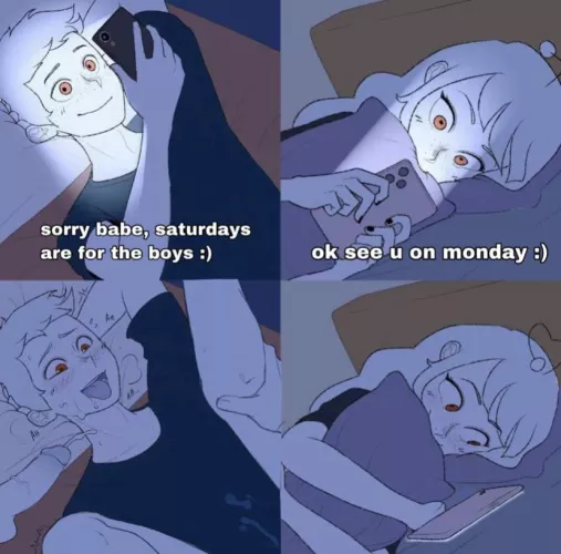 Sorry babe Saturdays are for the boys๐