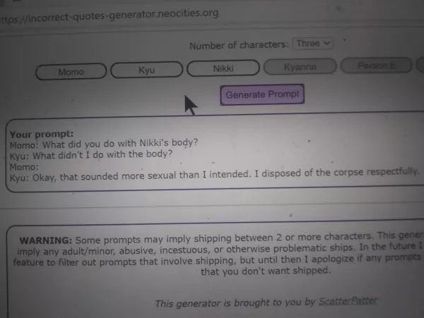 Sorry I don't have a proper screenshot, but I had to share this XD