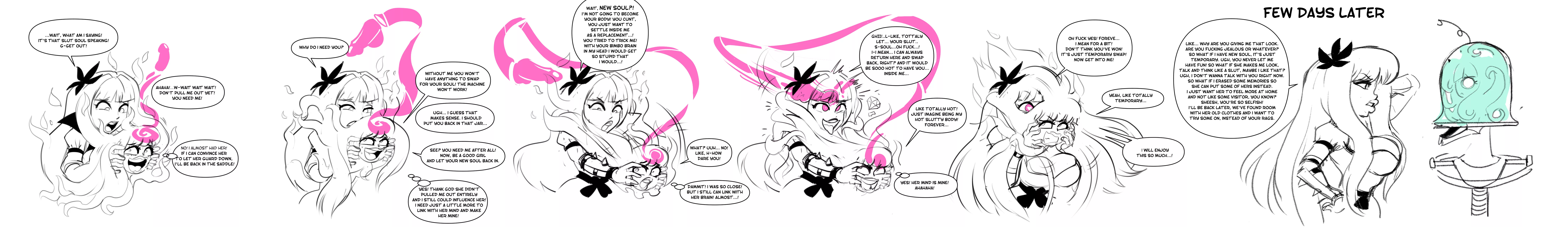 Soul Swap Machine Part 2 by HugoTheTroll (Bimbofication, Possession)