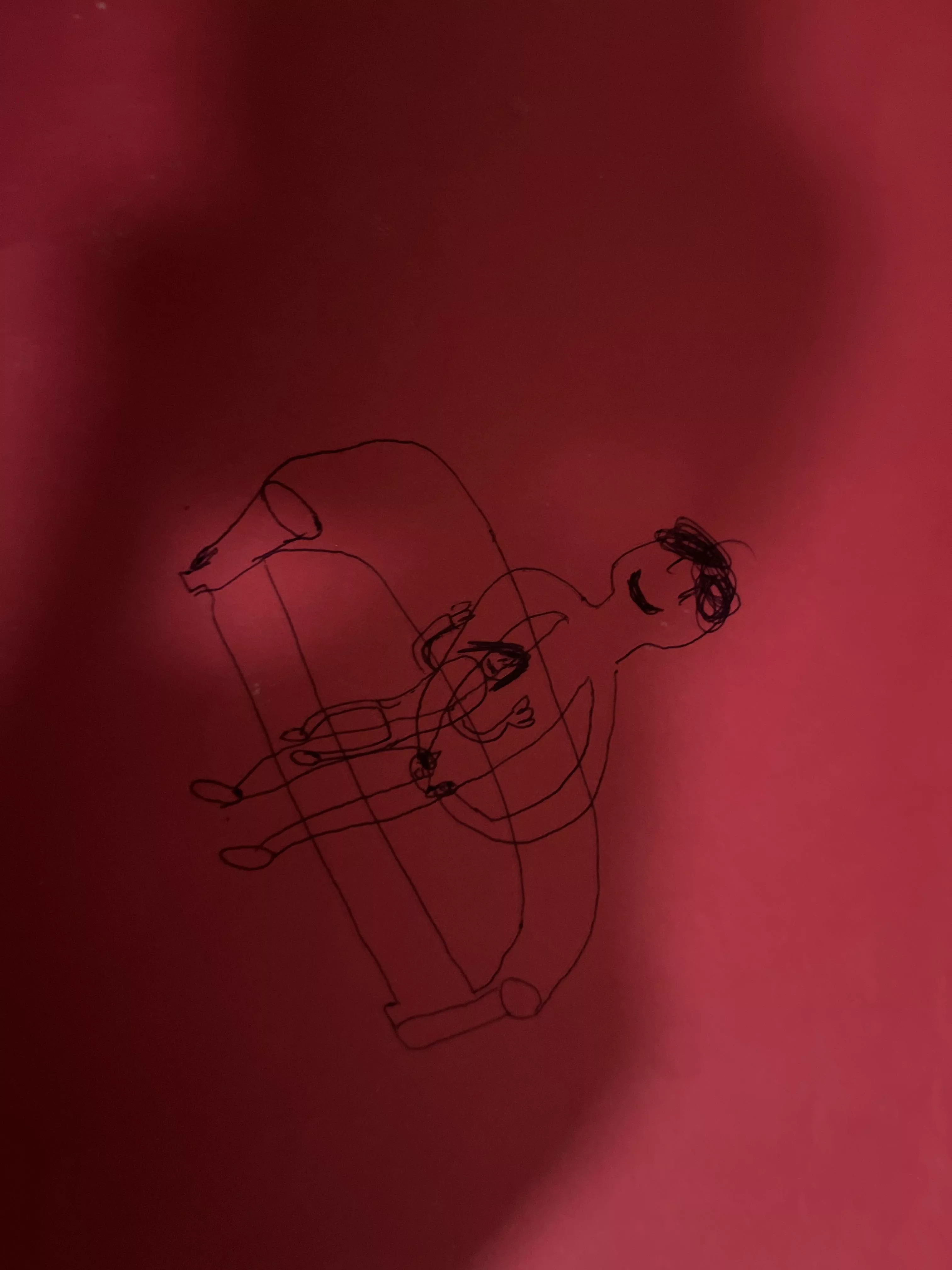 Sowwie for the bad drawling but it’s me and daddy hehe