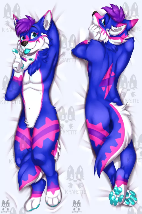Sparkz dakimakura/body pillow [COMMISSION] (by Krapette)