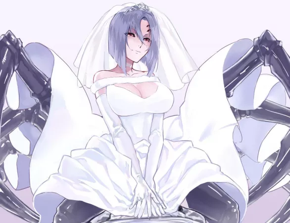 Spider Slik Wedding Dress
