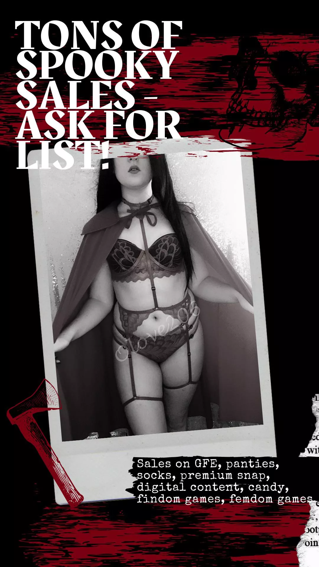 🎃 SPOOKY SALES! 👻 Tons to offer all season long- ask for my sale list, video list, or drawers! 🤍 we’ll have a gourd time together 😎 Kik @LivL206 [selling]