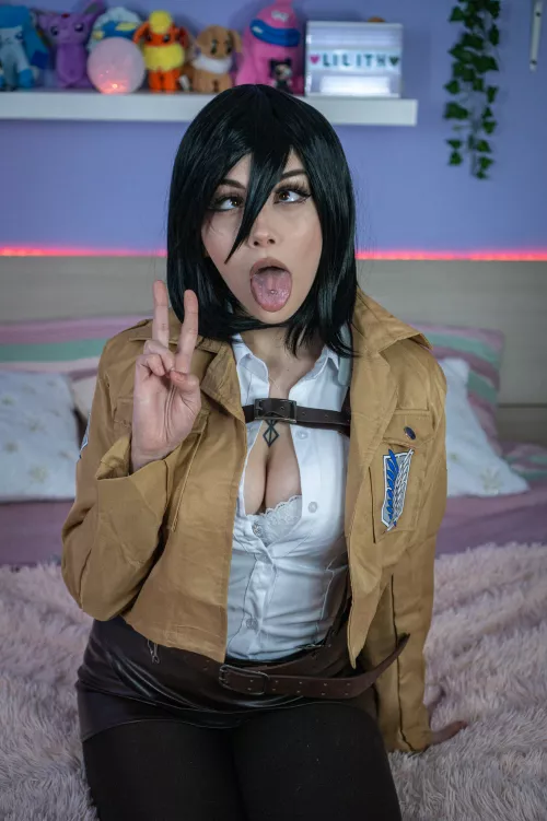 Spray your load on my slutty face, Eren! <3