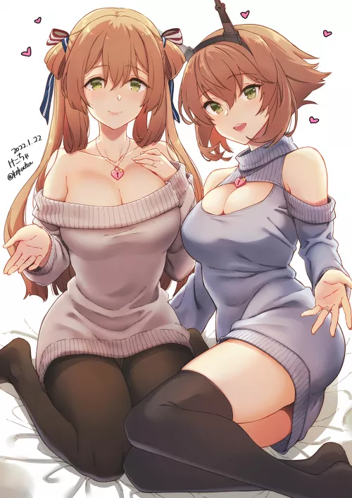 Springfield and Mutsu [GFL and Kancolle]