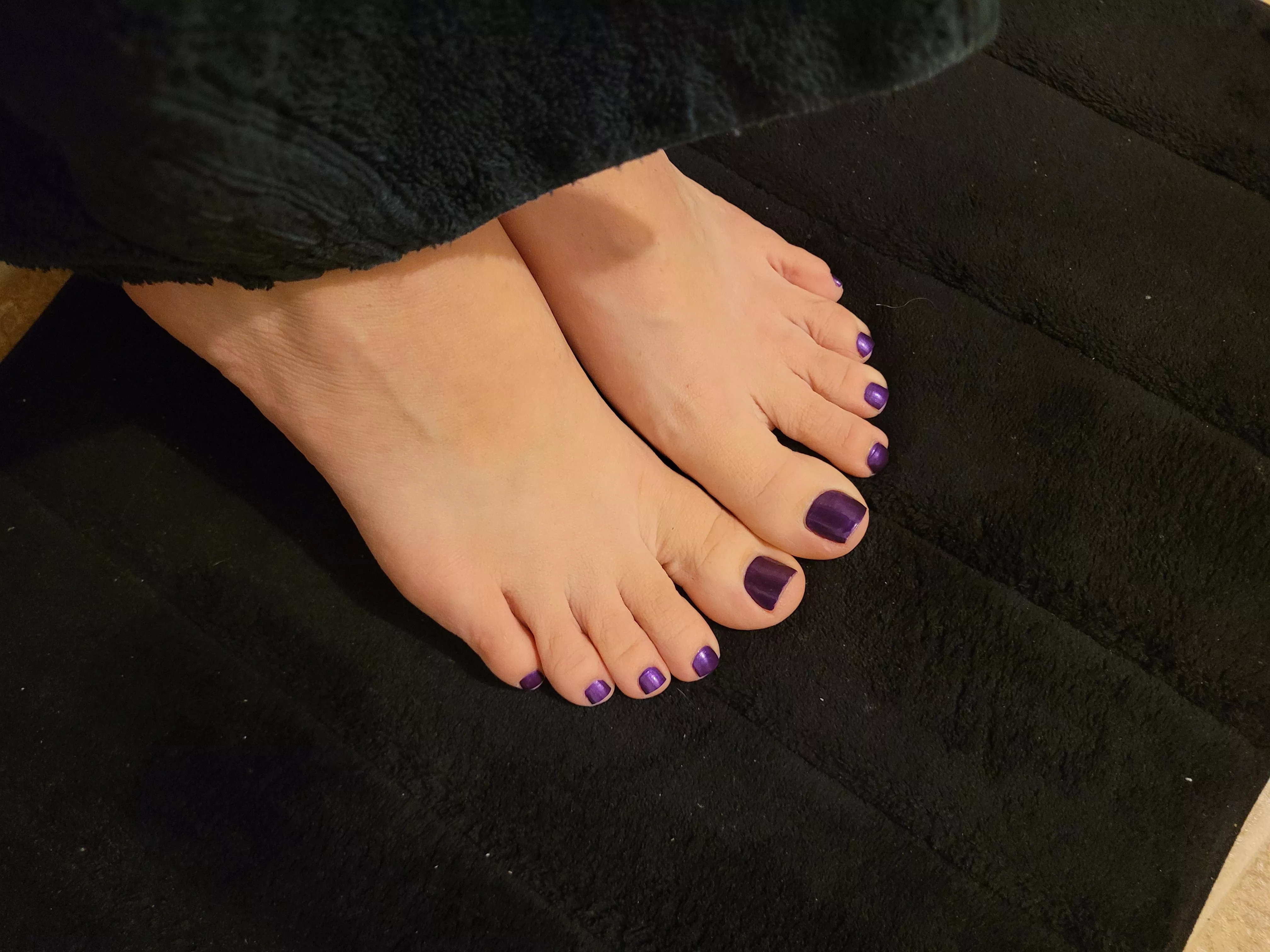 Squeaky clean... lotion them for me