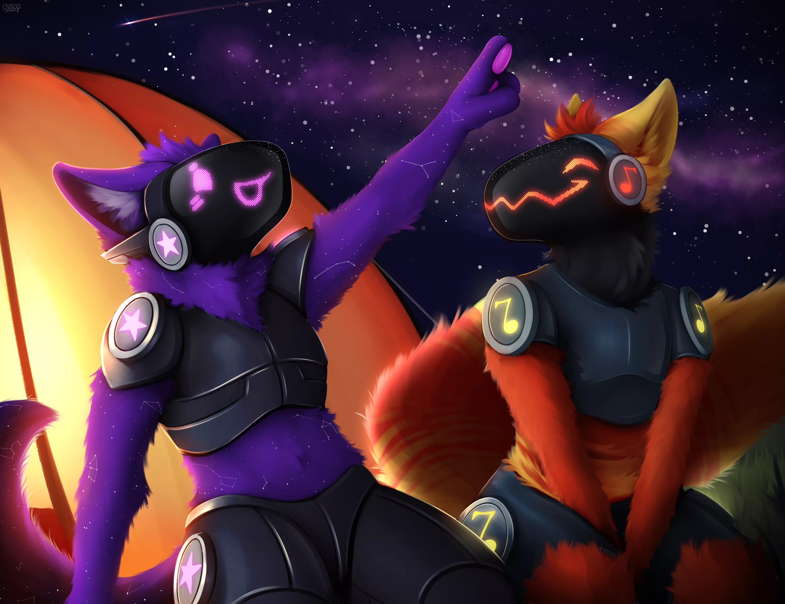 Stargazing ✨ (Art by me, @SupersonicSoup)