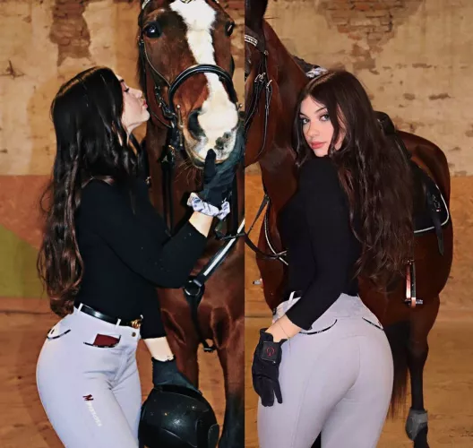 Start your week off jealous of a horse. Do jockey breeches count here?